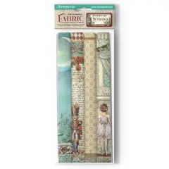 Stamperia Polyester Fabric 12"X12" 4/Pkg-The Nutcracker