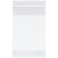 Plymor 4" x 6", 2 Mil with White-Block Zipper Reclosable Plastic Bags