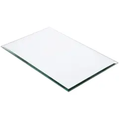 Plymor 8" x 12" Rectangle, 5mm Thick Beveled Glass Mirror