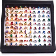 Jewelry Rings Display Tray Velvet Jewelry Storage