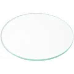Plymor 4" Round, 3mm Thick Non-Beveled Clear Glass Circle
