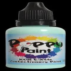 Poppy Paint Mint Edible Confectionery Paint for Cakes Cookies and Chocolate