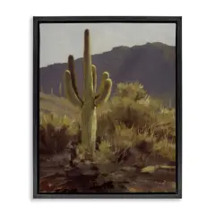 Stupell Industries Bold Cactus Mountain Overlook Floating Frame Design by Paco Young