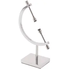 Bard's Chrome Sphere Holder Caliper Stand, 5.25" H x 3" W x 1.5" D (For 0.4375" to 2.375" Items)