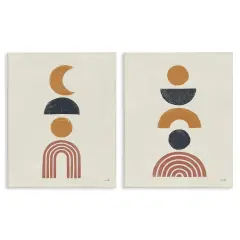 Stupell Industries Sun and Moon Bohemian Symbols Canvas Wall Art