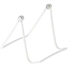 Gibson Holders 1A Adjustable White Wire Display Easel, 3.25" W x 3.75" D x 3.625" H