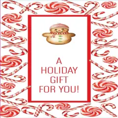 Great Papers! Peppermint & Candy Cane Holiday Gift /Money Card Holders with Envelopes, 6.5" x 11", 12 Count