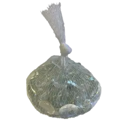 Clear Glass Nuggets - 12oz Bag - Flat Glass Gems/Beads - Decorative Glass Stones - Great for Mosaics and Other Glass Projects