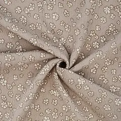 1 Yard Cement Rayon Crinkle Crepon Fabric Lightweight Apparel 50/52 Inch Wide