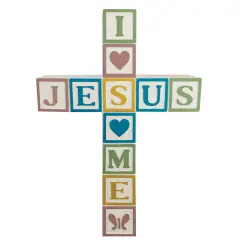 Collections Etc Jesus Loves Me Wall Cross