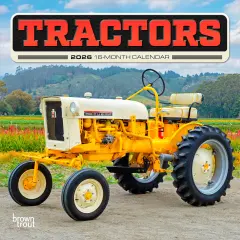 Tractors | 2026 7 x 14 Inch (Hanging) Monthly Mini Wall Calendar