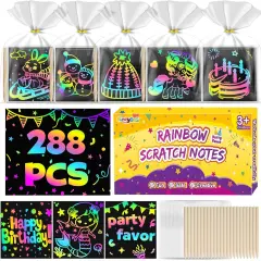 288 PCS Scratch Paper Art Craft