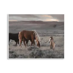 Stupell Industries Country Horses in Valley Wall Plaque Art Design by Lori Deiter