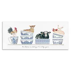 Stupell Industries Farmhouse Dirty Dishes Canvas Wall Art