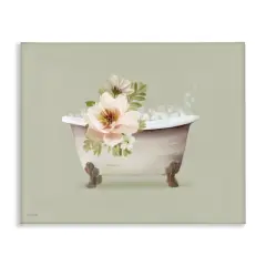 Stupell Industries Soft Blooms Bubble Bath Canvas Wall Art Design by House Fenway