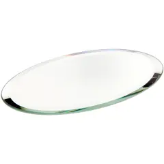 Plymor 3" x 5" Oval, 3mm Thick Beveled Glass Mirror