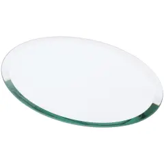 Plymor 7" x 9" Oval, 5mm Thick Beveled Glass Mirror