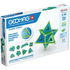 Geomag&trade; Green Line Panels, 114 Pieces