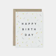 Birthday Modern Confetti Card
