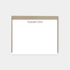 Outline Type Note Cards