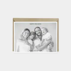 Holiday Photo Card, Minimal Elegant