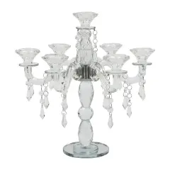 Candlestick Holder Crystal Candelabra Candlestick 7-arm Candle Holder For Party