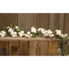 Cotton & Willow Leaves Garland, 5ft