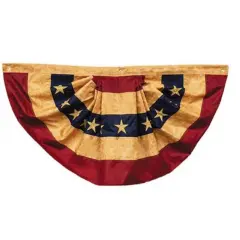 Tea-stained Nylon Americana Bunting