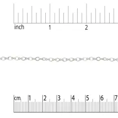 JewelrySupply Figure 8 Link Chain 2.4mm .925 Sterling Silver (Priced per Foot)