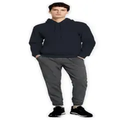 Gildan&reg; DryBlend Crew Neck Long Sleeve Hooded Sweatshirt Black