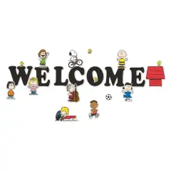 Peanuts&reg; Giant Welcome Bulletin Board Set, 22 Pieces