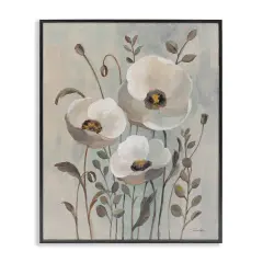 Stupell Industries Neutral Poppies Trio Framed Giclee Wall Art Design by Silvia Vassileva