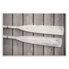 Stupell Industries Rustic Oars Pair Wall Plaque Art Design by Aaron Matheson