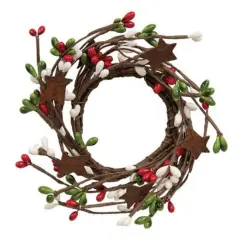 Pip Berry & Star Ring Green Red White