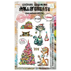 AALL And Create A6 Photopolymer Clear Stamp Set-Catmas Capers