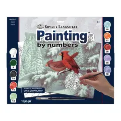 PAL32 | Painting by numbers&trade; 13pc 11.25" x 13.375" Cardinals Painting Project