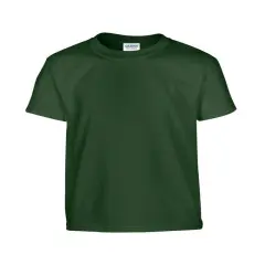 Gildan&reg; Youth Heavy Cotton Short Sleeve Crew Neck T-Shirt FOREST GREEN