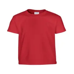 Gildan&reg; Youth Heavy Cotton Crew Neck Short Sleeve T-Shirt RED