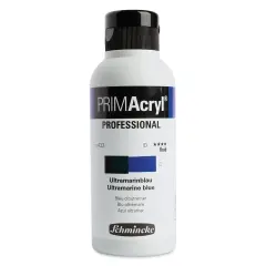 Schmincke Primacryl Professional Fluid Acrylic - Ultramarine Blue, 250 ml bottle