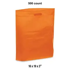 Multi-Purpose Die Cut Handle Bags for 16 x 19 x 3" Orange