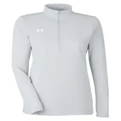 Under Armour&reg; Ladies Team Tech Half Zip MD GR LH/ WH