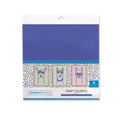 JPPlus Craft Plastic Plastic Craft Sheets for Laser Cutter, & Engraver Use- 4 Pack Purple
