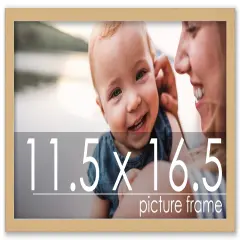 11.5x16.5 Minimalist Yellow Picture Frame - UV Acrylic, Foam Board Backing, Hanging Hardware