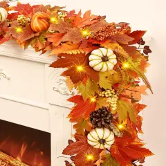 1 Pack 5.9 Ft Fall Leaves Garland