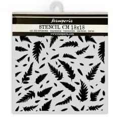 Stamperia Stencil 7"X7"-Forest Leaves Pattern