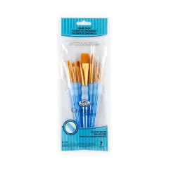 RCC 402 | Crafter's Choice&trade; 7pc Golden Taklon Variety Brush Set