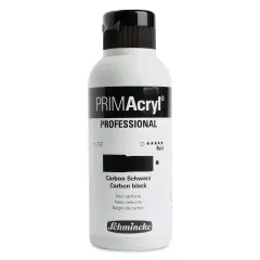 Schmincke Primacryl Professional Fluid Acrylic - Carbon Black, 250 ml bottle