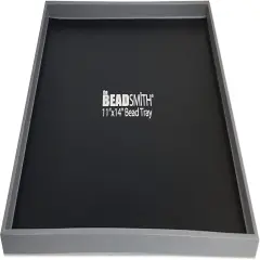 The Beadsmith Bead Mat Tray &ndash; Lightweight Tray for Holding Bead Mats, 11.5&rdquo; x 14.5&rdquo; x 0.5&rdquo;, Portable