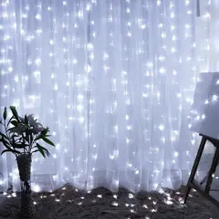 300 LED Curtain String Lights
