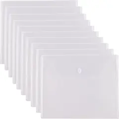 Clear Large Plastic Envelopes - 10 pack